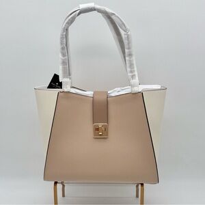 Kate Spade Phoebe Large Tote Toasted Hazelnut Tan Cream